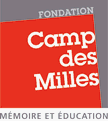 Logo of the FCMME and link towards the Web site of the Site-Mémorial du Camp des Milles